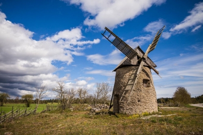 Picture of SWEDEN-GOTLAND ISLAND-BOTVATTE-OLD WINDMILL