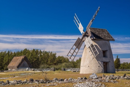 Picture of SWEDEN-FARO ISLAND-EROSKOGS-OLD WINDMILL