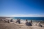 Picture of SWEDEN-FARO ISLAND-LANGHAMMARS AREA-LANGHAMMAR COASTAL LIMESTONE RAUK ROCKS WITH VISITORS