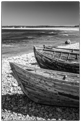 Picture of SWEDEN-FARO ISLAND-KURSVIKEN-COASTAL FARMERS FISHING BOATS