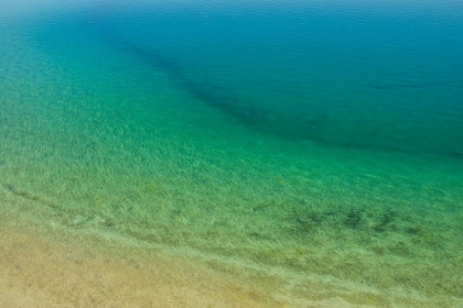 Picture of SWEDEN-GOTLAND ISLAND-LABRO-BLA LAGUNEN-BLUE LAGOON-NATURAL SWIMMING AREA IN FORMER CHALK QUARRY WI