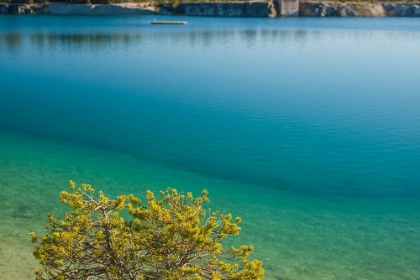 Picture of SWEDEN-GOTLAND ISLAND-LABRO-BLA LAGUNEN-BLUE LAGOON-NATURAL SWIMMING AREA IN FORMER CHALK QUARRY WI