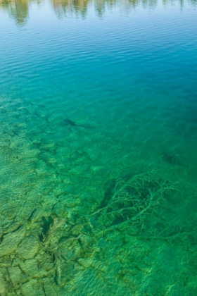 Picture of SWEDEN-GOTLAND ISLAND-LABRO-BLA LAGUNEN-BLUE LAGOON-NATURAL SWIMMING AREA IN FORMER CHALK QUARRY WI