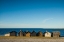 Picture of SWEDEN-FARO ISLAND-KURSVIKEN-COASTAL FARMERS FISHING SHACKS-SUNSET