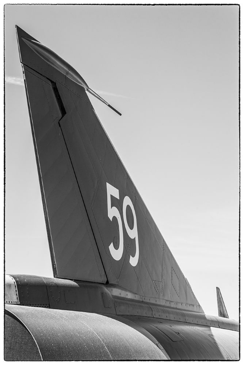 Picture of SWEDEN-SOUTHEASTERN SWEDEN-NYKOPING-F11 RECONNAISSANCE AIRCRAFT-F11 MUSEUM-TAIL FIN