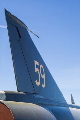 Picture of SWEDEN-SOUTHEASTERN SWEDEN-NYKOPING-F11 RECONNAISSANCE AIRCRAFT-F11 MUSEUM-TAIL FIN