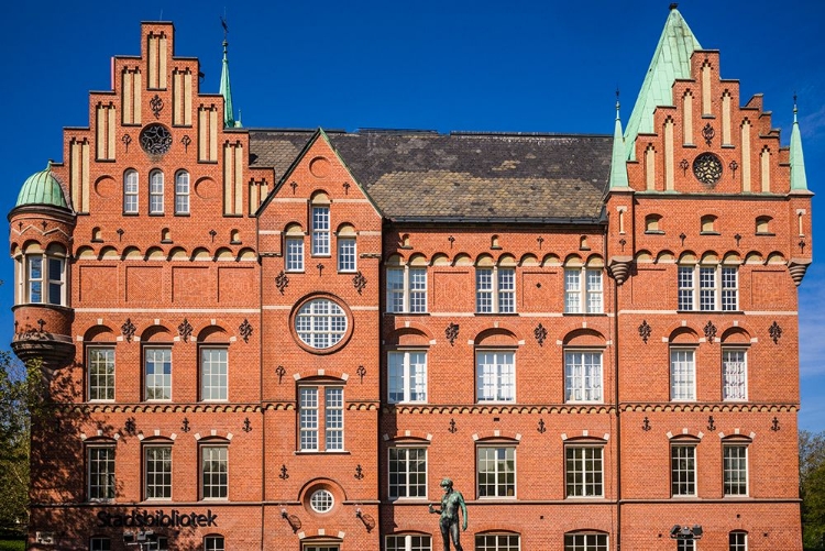 Picture of SWEDEN-SCANIA-MALMO-CITY LIBRARY-OLD BUILDING EXTERIOR