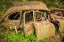 Picture of SWEDEN-SMALAND-RYD-KYRKO MOSSE CAR CEMETERY-FORMER JUNKYARD NOW PUBIC PARK-JUNKED CARS