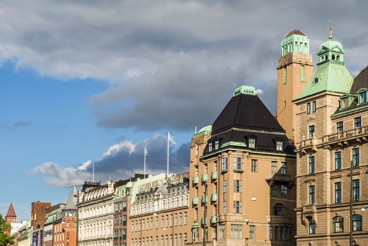 Picture of SWEDEN-SCANIA-MALMO-BUILDINGS ALONG NORRA VALLGATAN STREET