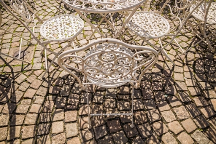 Picture of SWEDEN-VASTRAGOTLAND AND BOHUSLAN-GOTHENBURG-OUTDOOR TABLE AND CHAIRS