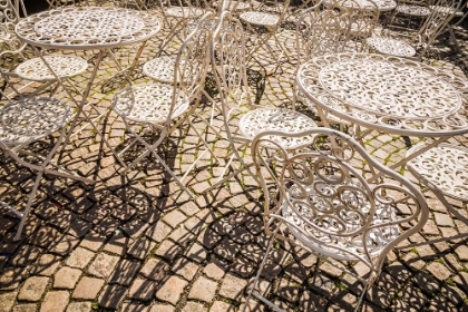 Picture of SWEDEN-VASTRAGOTLAND AND BOHUSLAN-GOTHENBURG-OUTDOOR TABLE AND CHAIRS