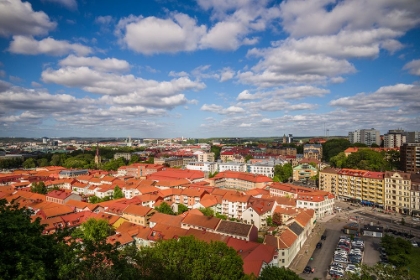 Picture of SWEDEN-VASTRAGOTLAND AND BOHUSLAN-GOTHENBURG-HIGH ANGLE CITY VIEW FROM THE SKANSPARKEN-LATE AFTERNO