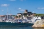 Picture of SWEDEN-BOHUSLAN-MARSTRAND-ISLAND TOWN VIEW WITH THE 17TH CENTURY CARLSTEN FORTRESS