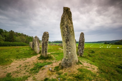 Picture of SWEDEN-BOHUSLAN-BLOMSHOLM-BLOMSHOLMSSKEPPET-STONE SHIP CIRCLE-IRON-AGE BURIAL GROUND-400-600 AD