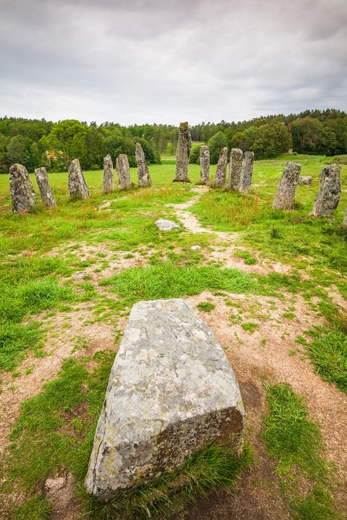 Picture of SWEDEN-BOHUSLAN-BLOMSHOLM-BLOMSHOLMSSKEPPET-STONE SHIP CIRCLE-IRON-AGE BURIAL GROUND-400-600 AD