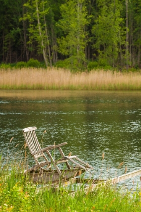 Picture of SWEDEN-BOHUSLAN-SALTO ISLAND-WOODEN CHAIR