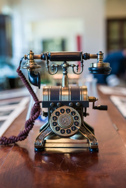 Picture of SWEDEN-VARMLAND-KARLSKOGA-ALFRED NOBELS LABORATORY-ANTIQUE LABORATORY TELEPHONE