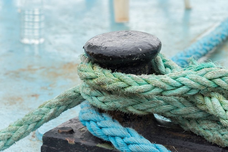 Picture of ROPE ANCHORING BOAT-KLAIPEDA-LITHUANIA