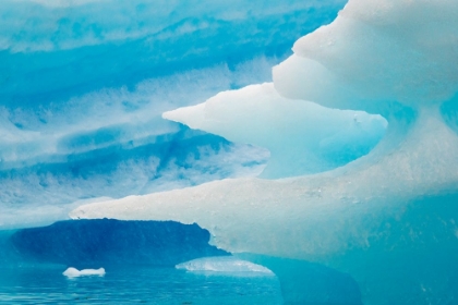 Picture of CLOSE UP OF BLUE ICE IN THE FJORD OF NARSARSUAQ-GREENLAND