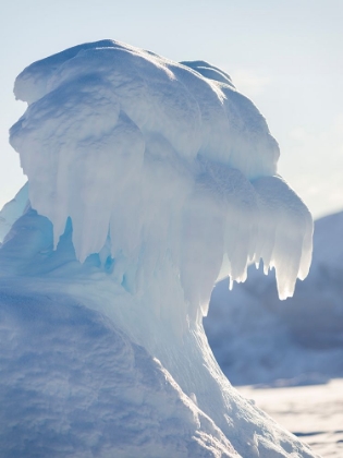 Picture of ICEBERG FROZEN INTO THE SEA ICE OF THE UUMMANNAQ FJORD SYSTEM DURING WINTER-GREENLAND-DANISH TERRIT