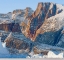 Picture of ICEBERGS IN FRONT OF APPAT ISLAND-FROZEN INTO THE SEA ICE OF THE UUMMANNAQ FJORD SYSTEM DURING WINT