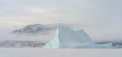 Picture of ICEBERGS IN FRONT OF STOREN ISLAND-FROZEN INTO THE SEA ICE OF THE UUMMANNAQ FJORD SYSTEM DURING WIN