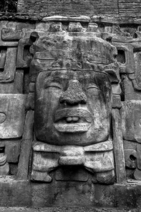 Picture of BELIZE-CENTRAL AMERICA-MAYAN TEMPLE RUIN-MASK TEMPLE-LAMANAI-DATED FROM AD 625