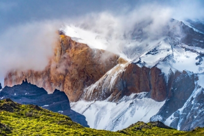 Picture of BROWN GRANITE-PAINE HORNS THREE GRANITE PEAKS-CUERNOS-TORRES DEL PAINE NATIONAL PARK-PATAGONIA-CHIL