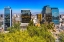 Picture of MODERN AND OLD BUILDINGS OVERVIEW VITACURA HIGHWAY MOUNTAINS-SANTIAGO-CHILE