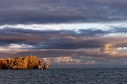 Picture of SUNSET ON ROCKY OUTCROPPING-ESPANOLA ISLAND-GALAPAGOS ISLANDS-ECUADOR