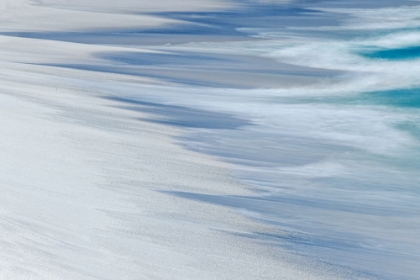 Picture of SURF PATTERN WASHING UP ON WHITE SANDY BEACH-ESPANOLA ISLAND-GALAPAGOS ISLANDS-ECUADOR