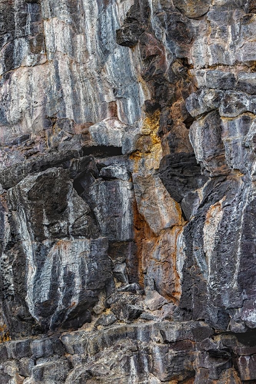 Picture of PATTERN IN ROCK CLIFFS OF GENOVESA ISLAND-GALAPAGOS ISLANDS-ECUADOR