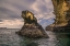 Picture of ROCK FORMATION OFF BARTHOLOMEW ISLAND-GALAPAGOS ISLANDS-ECUADOR