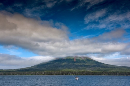 Picture of USA-ALASKA THIS PERFECT VOLCANO RISES FROM THE SEA NEAR SITKA