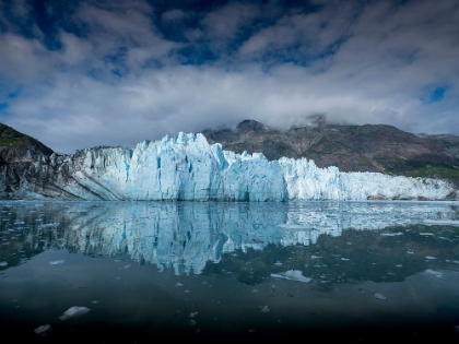 Picture of THE WATERS OF TARR INLET CREATE A PERFECT REFLECTION FOR THE TERMINUS OF MARGERIE GLACIER