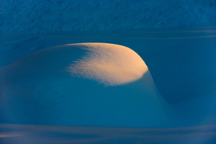 Picture of LANDSCAPE OF SNOW MOUND AT SUNSET-HAINES-ALASKA-USA