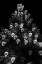 Picture of USA-ARIZONA-BUCKEYE-BLACK AND WHITE ABSTRACT MOTION OF CHRISTMAS TREE AT NIGHT
