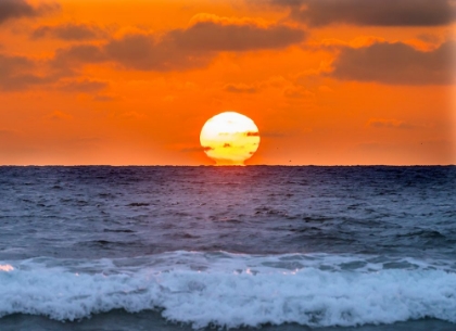 Picture of SUNSET WAVES SUN HORIZON LA JOLLA SHORES BEACH SAN DIEGO CALIFORNIA