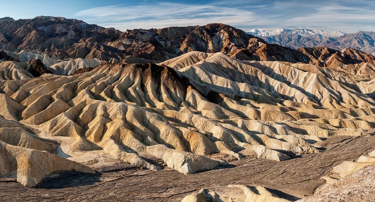 Picture of USA-CALIFORNIA-DEATH VALLEY NATIONAL PARK DRY WASH IN WINTER AT ZABRISKIE POINT