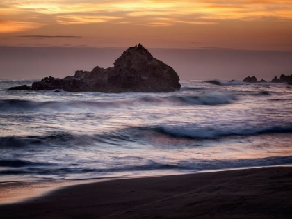 Picture of USA-CALIFORNIA-BIG SUR DUSK AT PFEIFFER BEACH