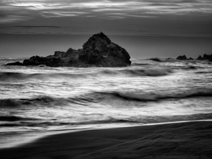 Picture of USA-CALIFORNIA-BIG SUR DUSK AT PFEIFFER BEACH