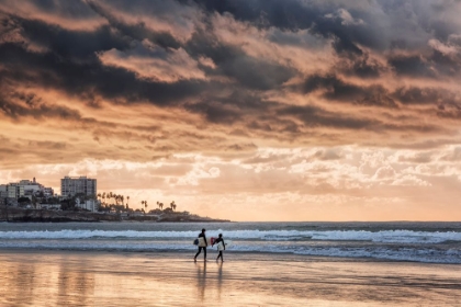 Picture of USA-CALIFORNIA-LA JOLLA YOUNG SURFERS AT LA JOLLA SHORES