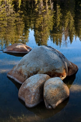 Picture of ROCKS IN TUOLUMNE RIVER-TUOLUMNE MEADOWS-YOSEMITE NATIONAL PARK-CALIFORNIA