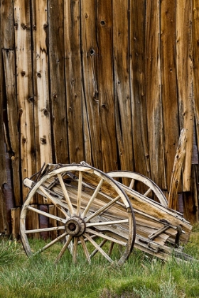 Picture of ABANDONED WOODEN WAGON-BODIE STATE HISTORIC PARK-CALIFORNIA