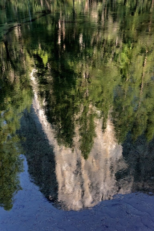 Picture of EL CAPITAN REFLECTED ON MERCED RIVER-YOSEMITE NATIONAL PARK-CALIFORNIA