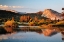 Picture of LEMBERT DOME REFLECTED ON TUOLUMNE RIVER AT SUNSET-YOSEMITE NATIONAL PARK-CALIFORNIA