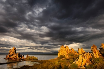 Picture of SUNSET LIGHT ON TUFA FORMATION-MONO LAKE-TUFA STATE NATURAL RESERVE-CALIFORNIA