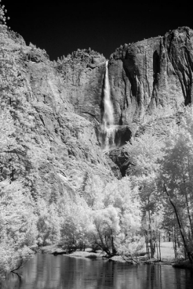 Picture of INFRARED OF YOSEMITE FALLS-YOSEMITE NATIONAL PARK-CALIFORNIA