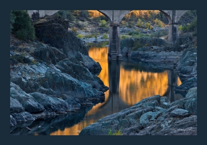 Picture of USA-CALIFORNIA THIS OLD RAILROAD BRIDGE CROSSING THE NORTH FORK OF THE AMERICAN RIVER