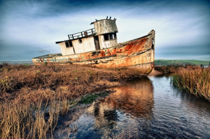 Picture of USA-CALIFORNIA ROTTING FISHING BOAT NEAR POINT REYES